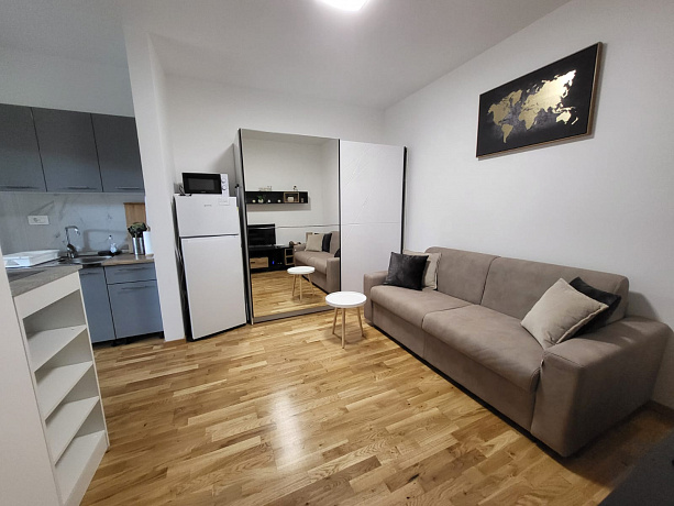 Modern one-bedroom apartment in a new building near the sea in Bečići